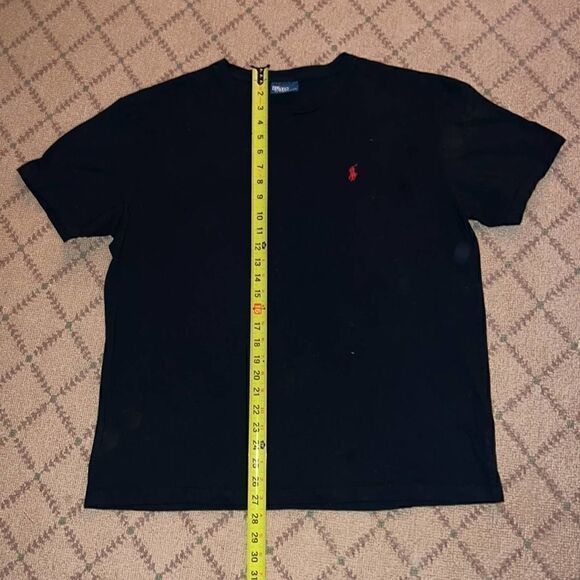 Polo Ralph Lauren Black T-shirt w Red Logo - L - Picture 5 of 6